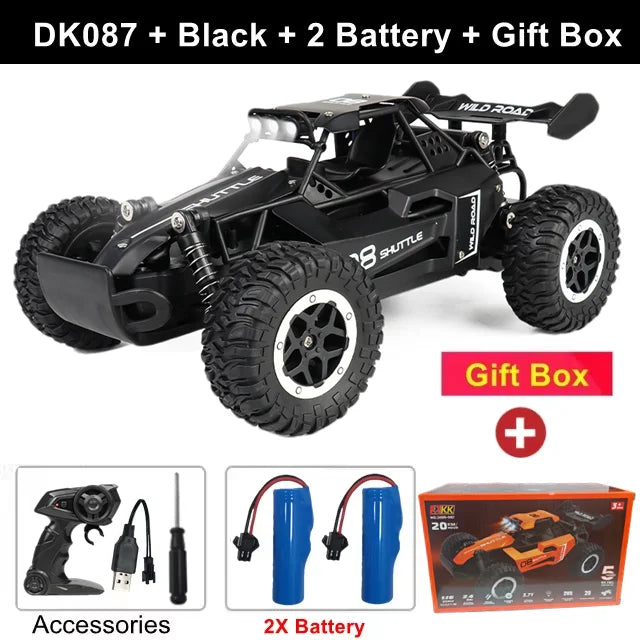 Zdalnie sterowany samochód RC Drift Racing 1:16 Pojazd terenowy Stop 2.4G Radio Szybkie ciężarówki z oświetleniem LED Wspaniały Prezent dla dziecka🎁 ❄️
