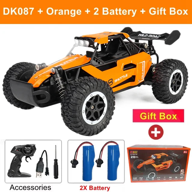 Zdalnie sterowany samochód RC Drift Racing 1:16 Pojazd terenowy Stop 2.4G Radio Szybkie ciężarówki z oświetleniem LED Wspaniały Prezent dla dziecka🎁 ❄️