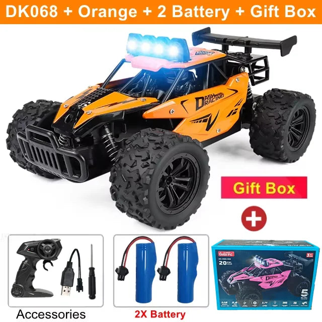 Zdalnie sterowany samochód RC Drift Racing 1:16 Pojazd terenowy Stop 2.4G Radio Szybkie ciężarówki z oświetleniem LED Wspaniały Prezent dla dziecka🎁 ❄️