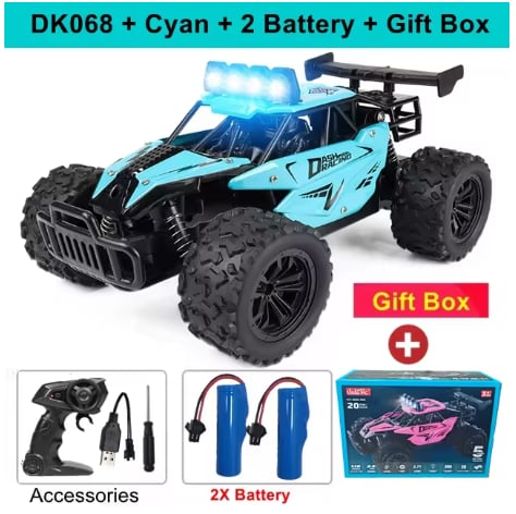 Zdalnie sterowany samochód RC Drift Racing 1:16 Pojazd terenowy Stop 2.4G Radio Szybkie ciężarówki z oświetleniem LED Wspaniały Prezent dla dziecka🎁 ❄️